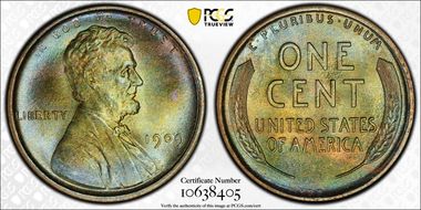 1909 VDB 1C MS66+ BN