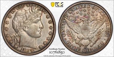 1899-O 50C AU53