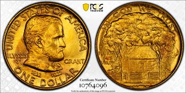 1922 G$1 Grant, No Star MS65+