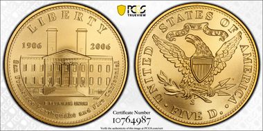 2006-S $5 San Francisco Old Mint MS70