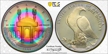 1984-S $1 Olympic PR68DCAM