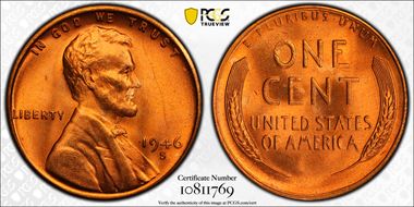 1946-S/D 1C OMM, FS-511 MS65RD