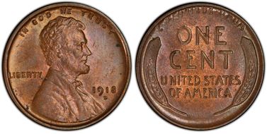 1918-D 1C MS64BN