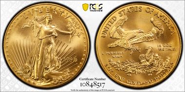 1998 $50 Gold Eagle MS69
