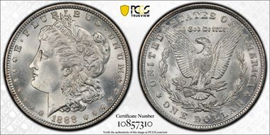 1888 $1 VAM 7 Doubled Reverse MS65