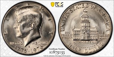 1976-D 50C Clad MS67