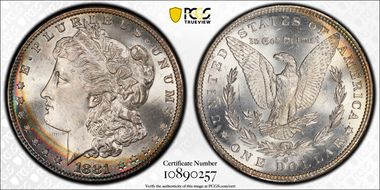 1881-S $1 MS67