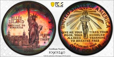 1986-S $1 Statue of Liberty PR66DCAM