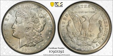 1921-S $1 VAM 1B-4b Thorn Head MS62