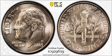 2005-D 10C Satin Finish SP69FB