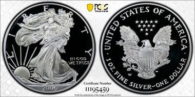 2006-W $1 Silver Eagle First Strike PR70DCAM