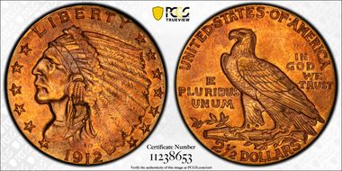 1912 $2.50 AU50