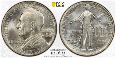 1936 50C Lynchburg MS65