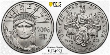 2006-W $25 Burnished St. of Liberty First Strike SP70