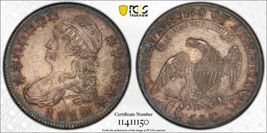 1810 50C O-107a AU58