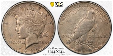 1922 $1 VAM 1F Field Break XF45