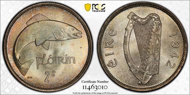 1942 Florin MS65
