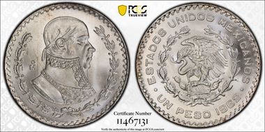 1962-Mo Peso KM-459 MS67