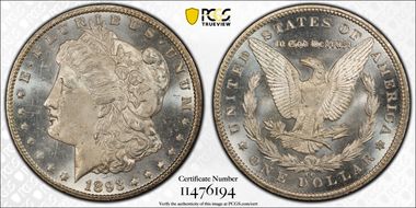 1893-CC $1 MS64PL