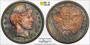 1909-O 25C MS66