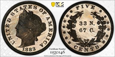 1883 5C J-1712 PR64CAM