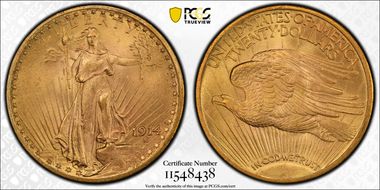 1914 $20 MS65