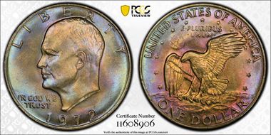 1972 $1 Type 3 MS66