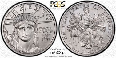 2006-W $25 Burnished St. of Liberty SP69