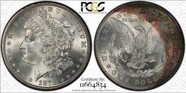 1878 7TF $1 R78, VAM 100 MS64