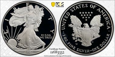 2007-W $1 Silver Eagle  First Strike PR70DCAM