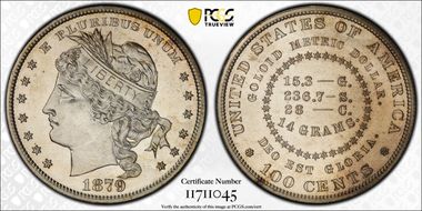 1879 $1 J-1626 PR62