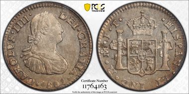 1801-Mo FT 1/2 R Calico-287 AU55