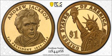 2008-S $1 Andrew Jackson First Strike PR70DCAM