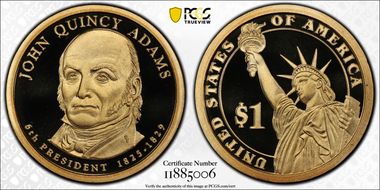2008-S $1 John Quincy Adams PR70DCAM