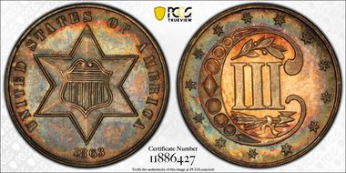 1863 3CS MS63