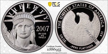 2007-W $25 Statue of Liberty PR70DCAM