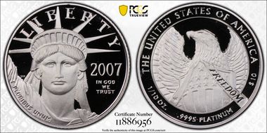 2007-W $10 Statue of Liberty PR70DCAM