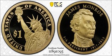 2008-S $1 James Monroe First Strike PR70DCAM