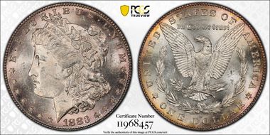 1883-S $1 MS63
