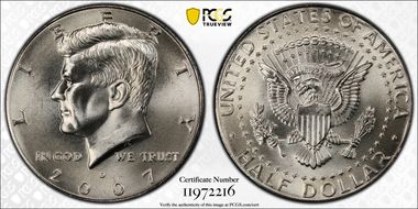 2007-D 50C Satin Finish SP69