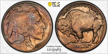 1913-D 5C Type 1 MS65