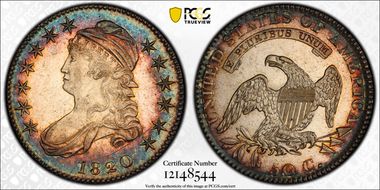 1820 50C O-103a AU58