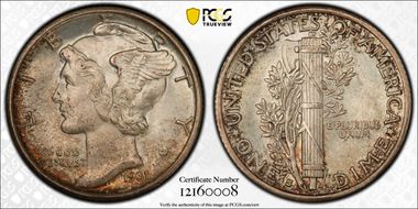 1931-S 10C MS64FB