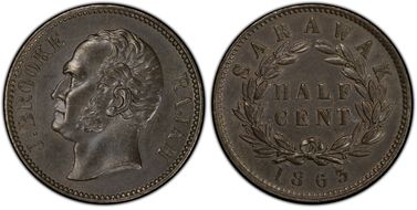 1863 1/2C MS62BN