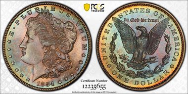 1884 $1 MS66+