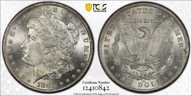 1882-CC $1 VAM 2C, Counter Clash MS63