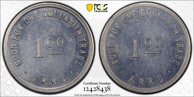 (1935-1936) $1 Alaska RRC Bingle MS62