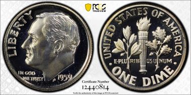 1959 10C PR68DCAM