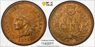 1871 1C MS64RB