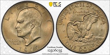 1977 $1 MS66